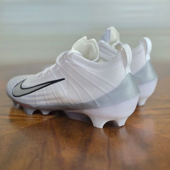 Nike Vapor Elite 1 Football Cleats White Metallic Silver Men’s Size 9 FB3288-100 - Picture 7 of 15